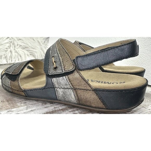 Romika Fidschi-5 Adjustable Sandal Womens EU 39 US 8-8.5 Blue Silver Gold ($135) - Picture 4 of 15